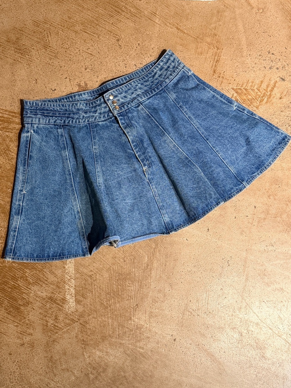 Steve Madden Blue Jean Mini Skort